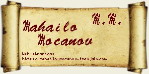 Mahailo Mocanov vizit kartica